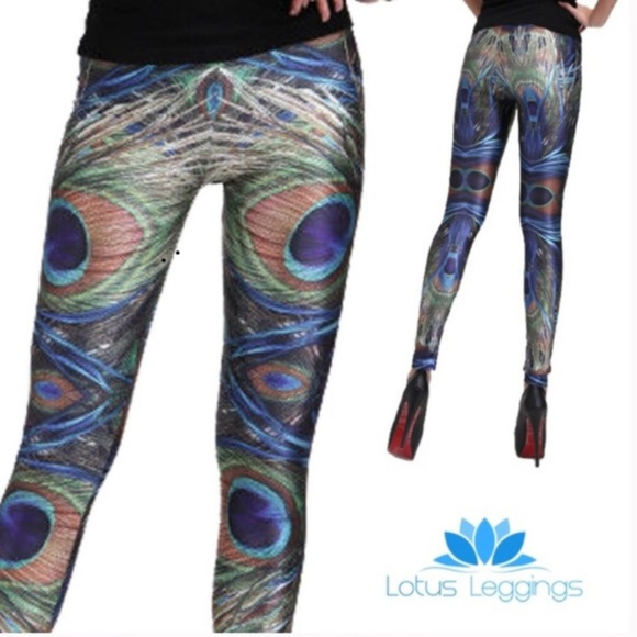 Lotus Leggings Pants - ❤️HOST PICK❤️ Lotus Peacock Leggings Size M
